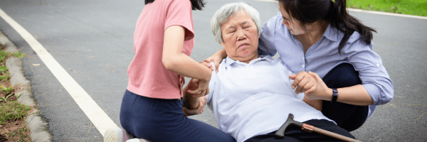 woman suffering stroke